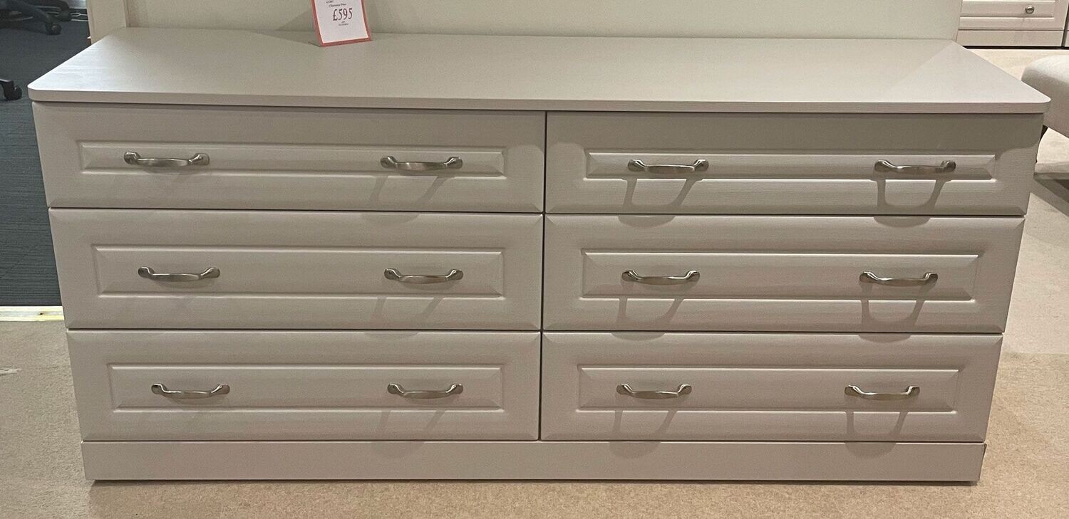 ​​​​​​CLEARANCE Naples 6 Drawer Chest MRP £1265 WAS £595 NOW £495