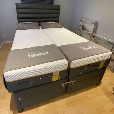 CLEARANCE Tempur Adjustable 4 Drawer Set complete with Headboard WAS £10,108 CLEARANCE £7595 NOW £5995