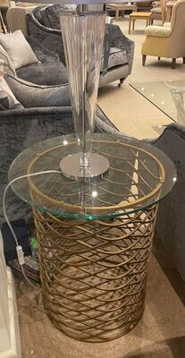 CLEARANCE Jonathan Charles Interlaced Gilt & Glass Side Table WAS £1639 NOW £899