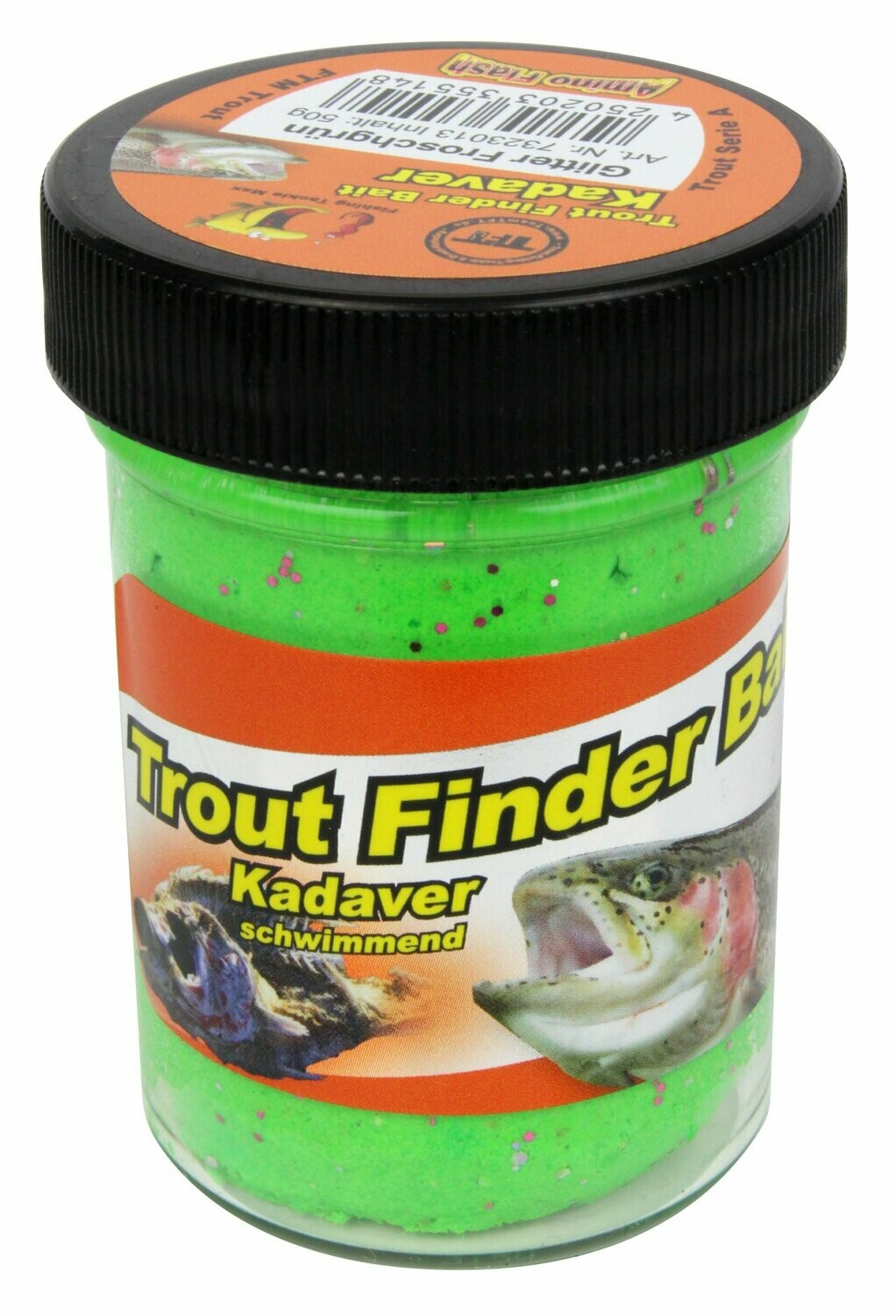 Forellenteig Kadaver Froschgrün Glitter