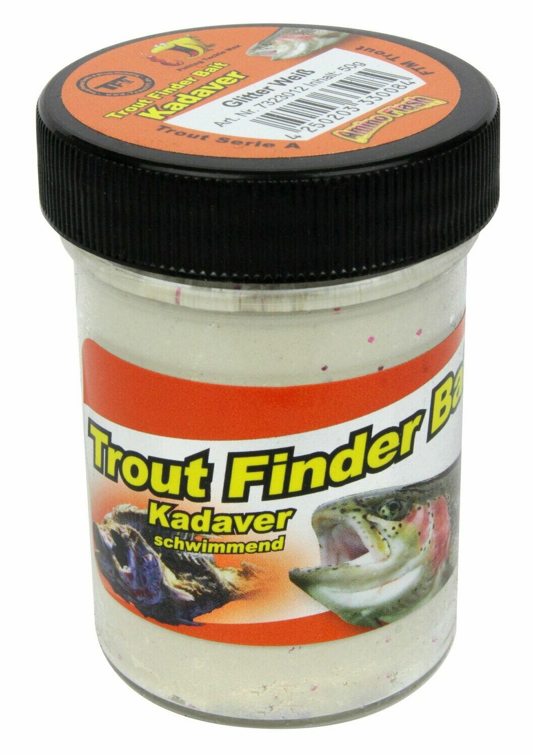 Forellenteig Kadaver Weiß Glitter