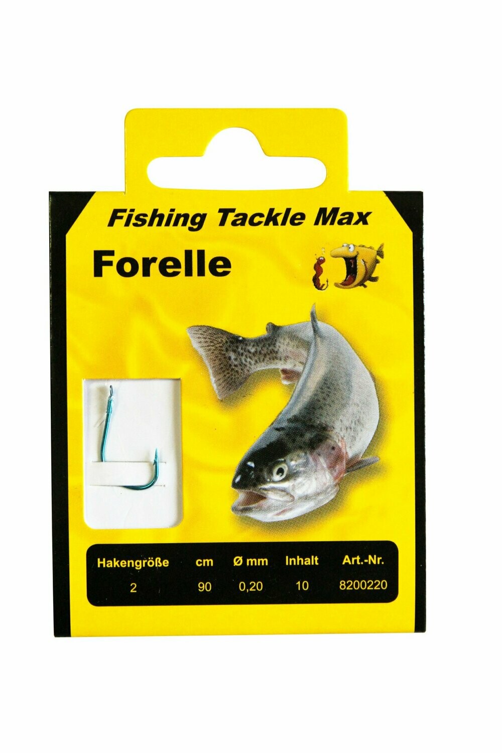 Forllenhaken gebunden / Vorfach 0,18  / Länge 90cm / Haken Gr.6