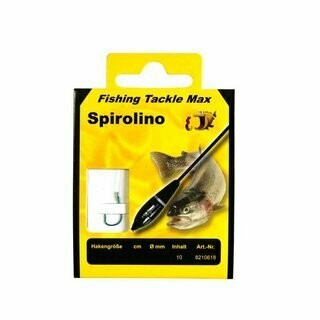 Spirolinohaken geb. / Vorfach 0,18  / Länge 200cm / Haken Gr 8