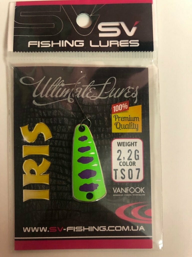 SV Fishing Lures Spoon Iris 2,2gr