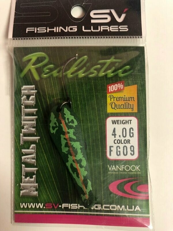 SV Fishing Lures Spoon Metal Twitch 4,0gr