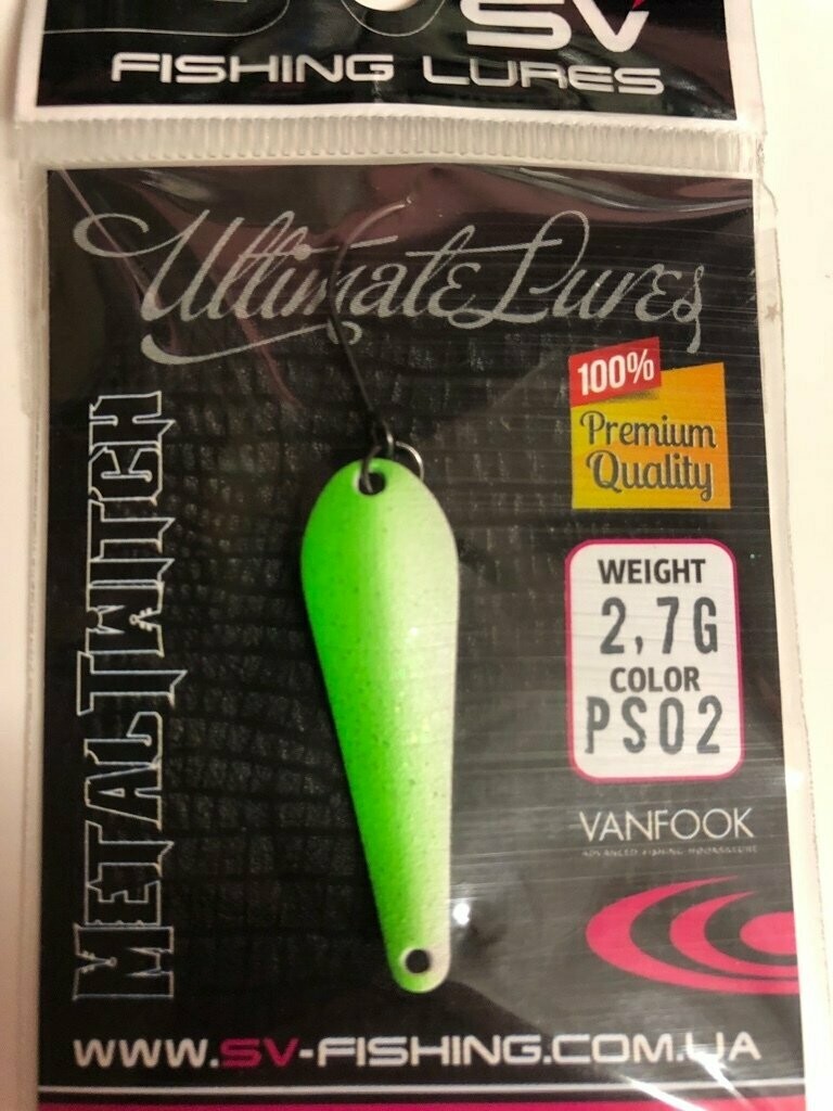 SV Fishing Lures Spoon Metal Twitch 2,7gr