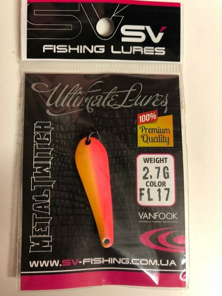 SV Fishing Lures Spoon Metal Twitch 2,7gr