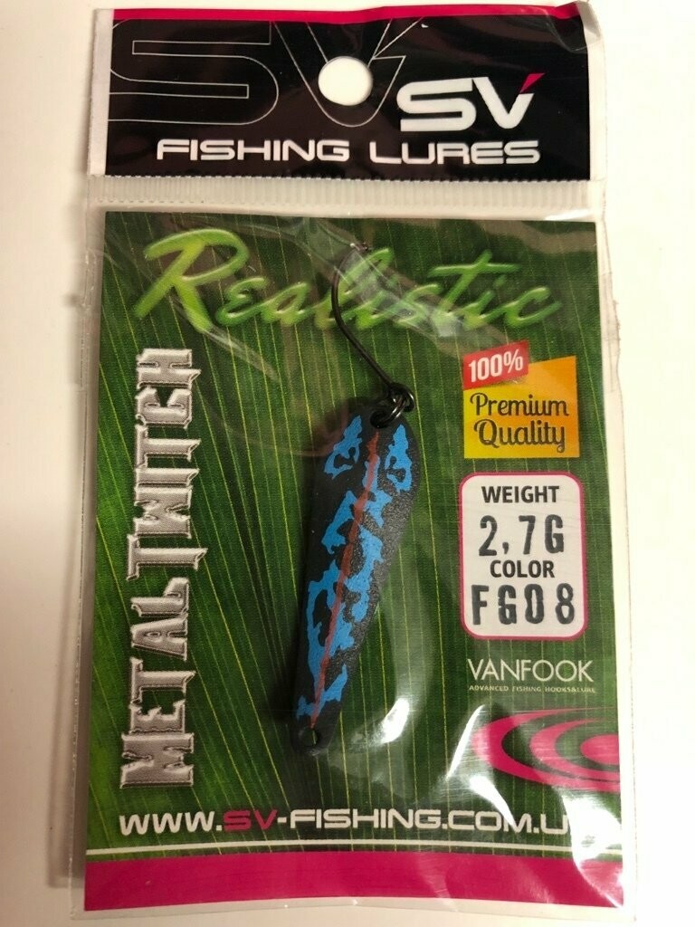SV Fishing Lures Spoon Metal Twitch 2,7gr