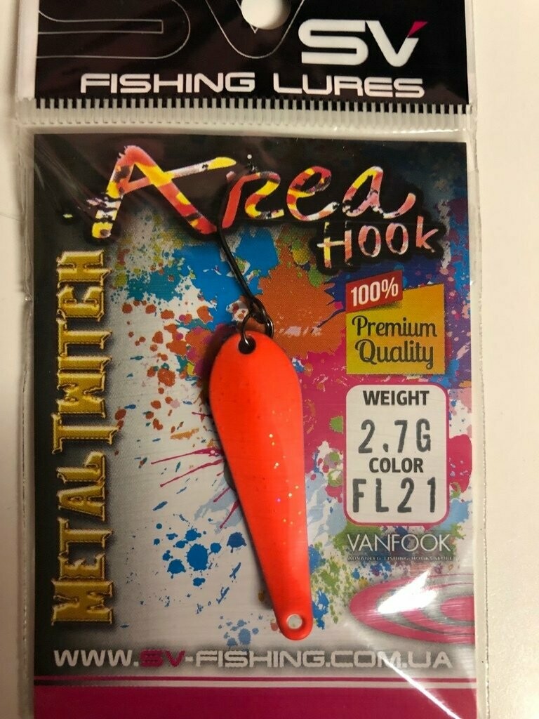 SV Fishing Lures Spoon Metal Twitch 2,7gr