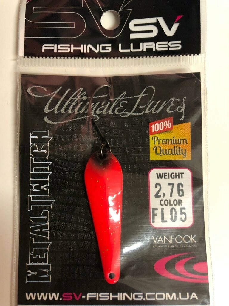 SV Fishing Lures Spoon Metal Twitch 2,7gr
