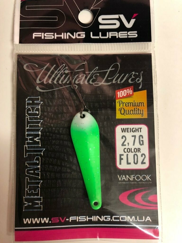 SV Fishing Lures Spoon Metal Twitch 2,7gr