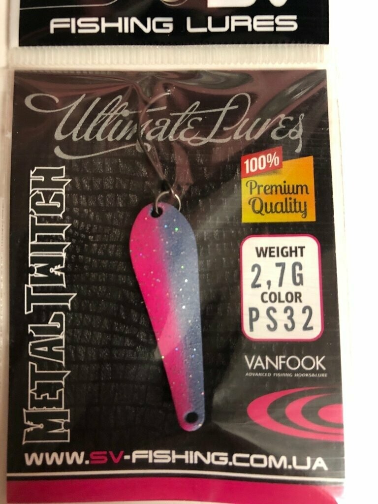 SV Fishing Lures Spoon Metal Twitch 2,7gr