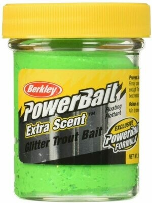 Berkley Powerbait Chartreuse/Glitter schwimmend