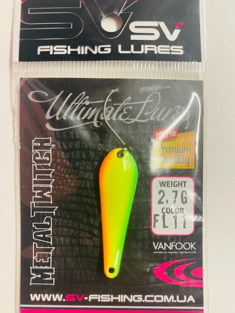SV Fishing Lures Spoon Metal Twitch 2,7gr