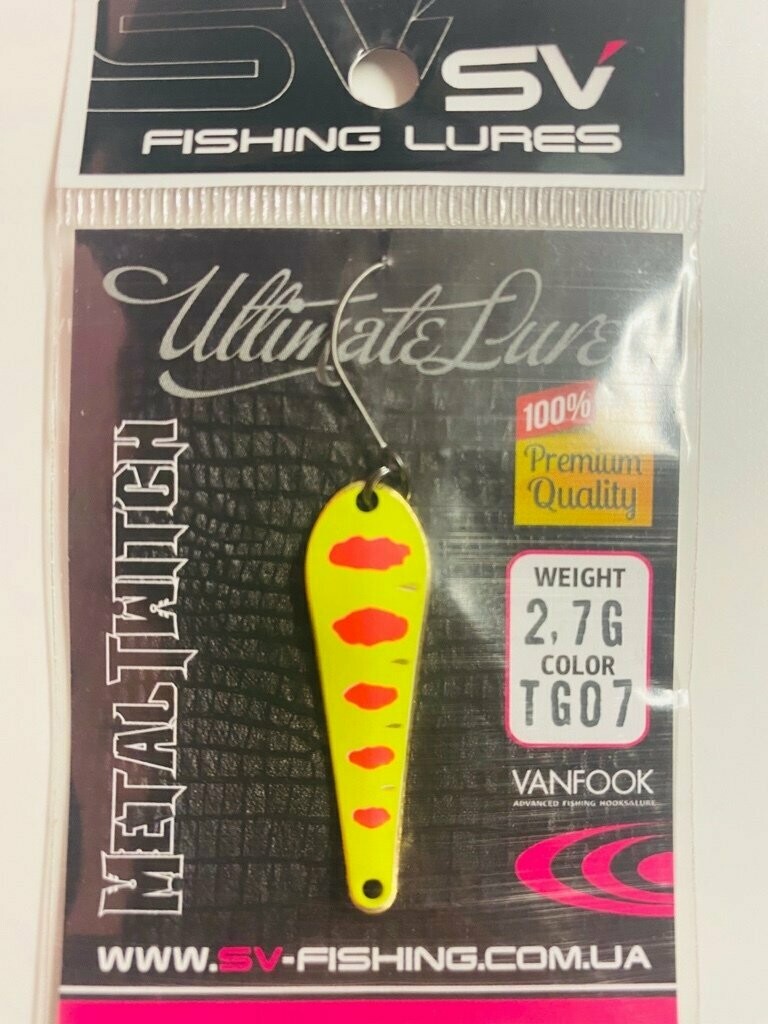 SV Fishing Lures Spoon Metal Twitch 2,7gr