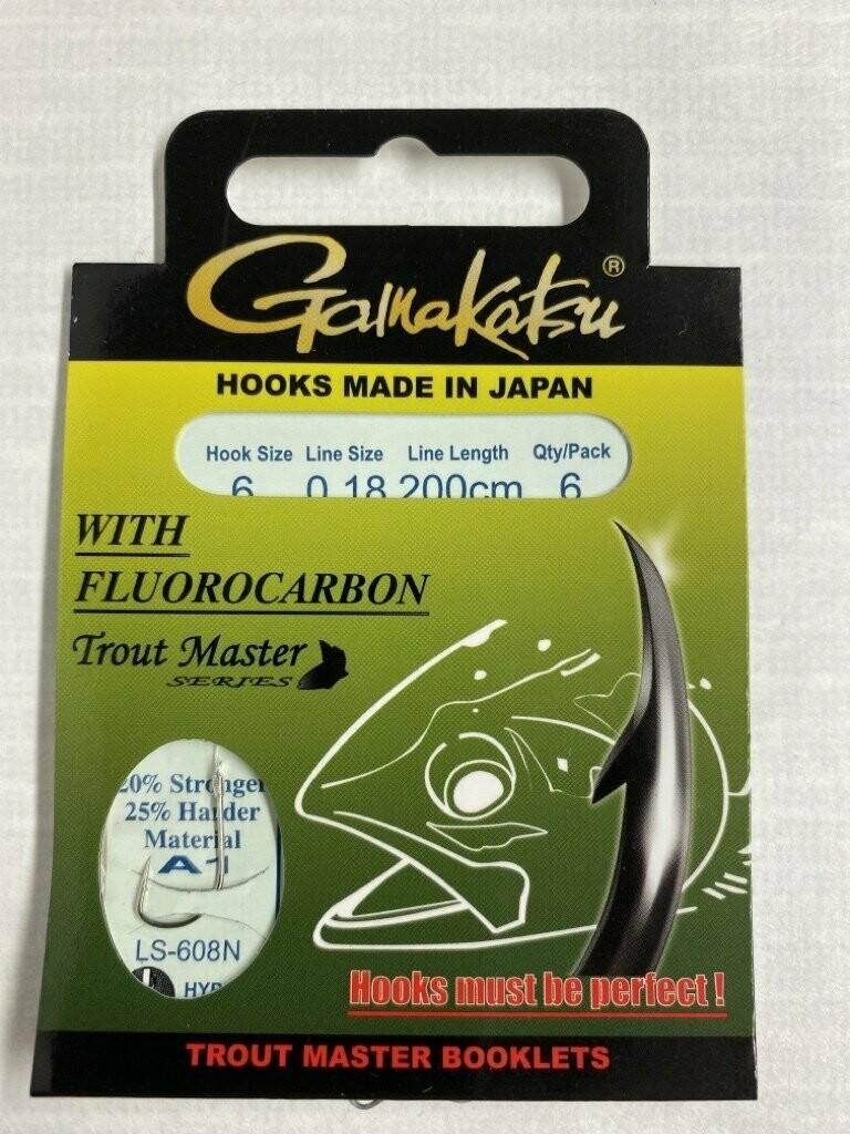Gamakatsu Trout Master LS 608 N Haken # 6 / Line 18 / Länge 200cm
