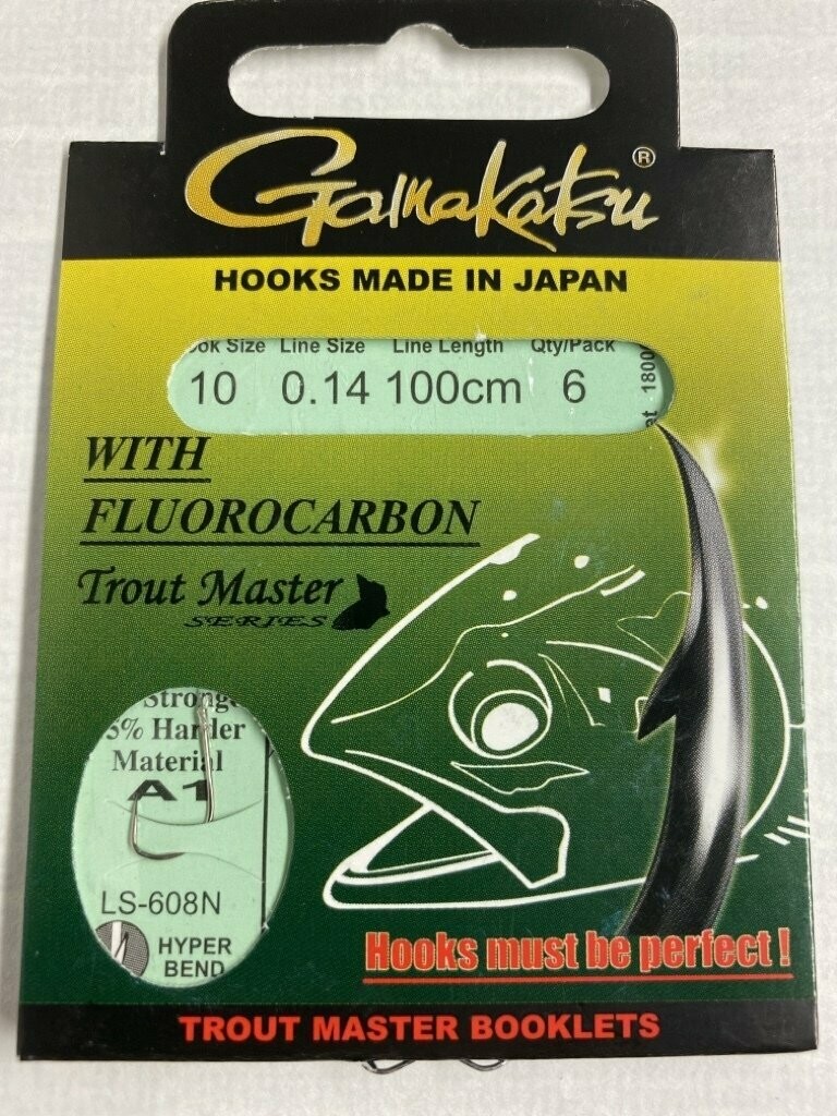 Gamakatsu Trout Master LS 608 N Haken # 10  / Line 14 / Länge 100cm