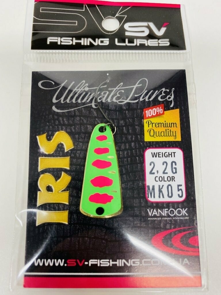 SV Fishing Lures Spoon Iris 2,2gr