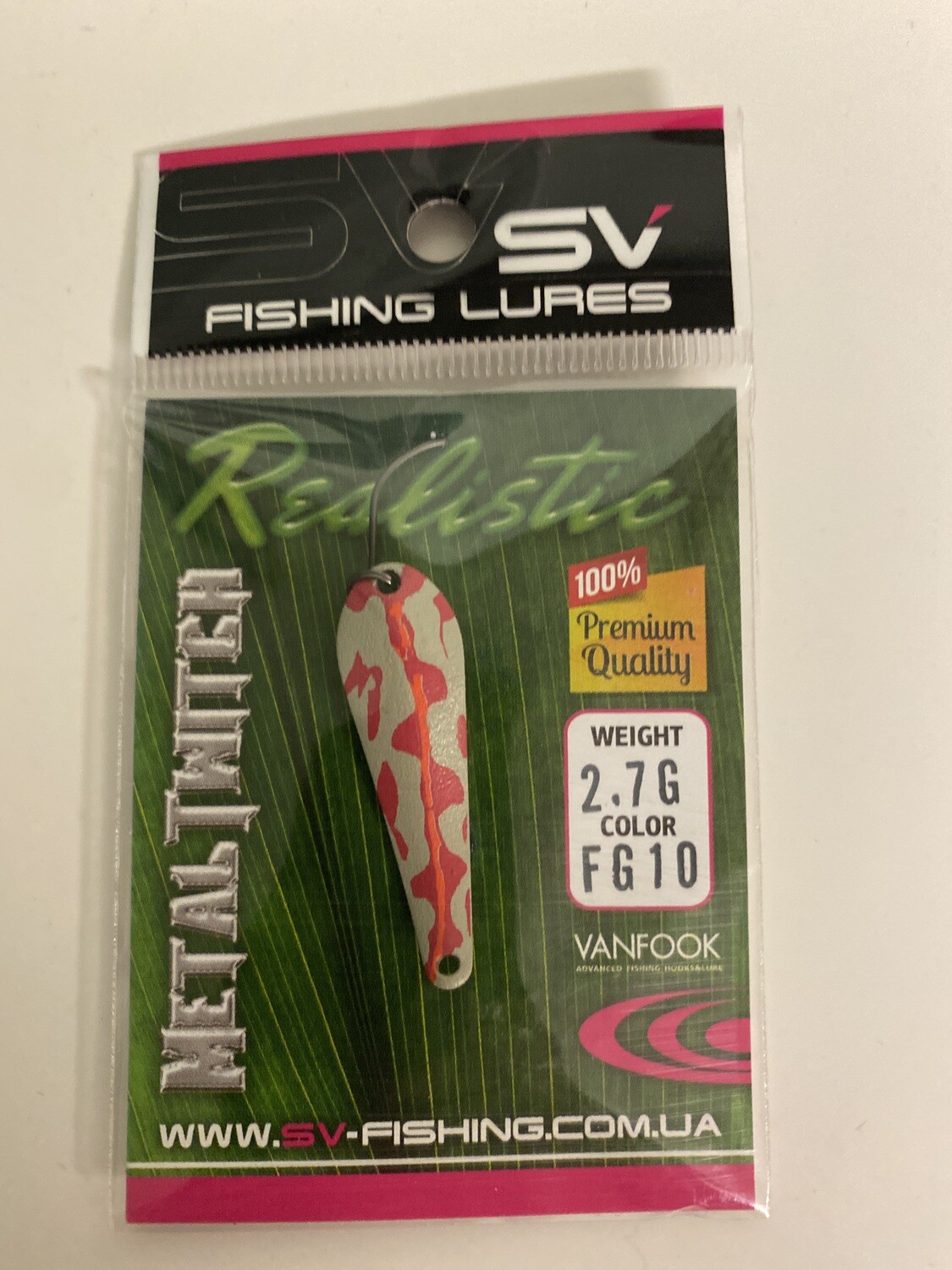 SV Fishing Lures Spoon Metal Twitch 2,7gr
