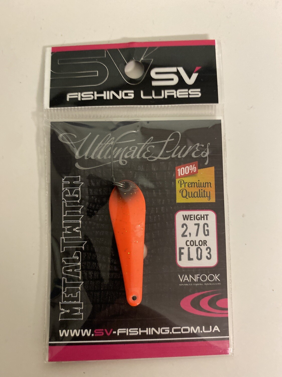 SV Fishing Lures Spoon Metal Twitch 2,7gr