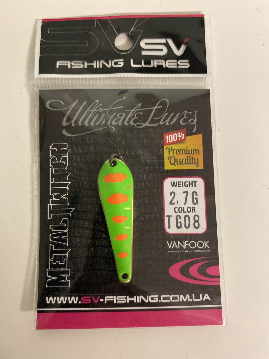 SV Fishing Lures Spoon Metal Twitch 2,7gr