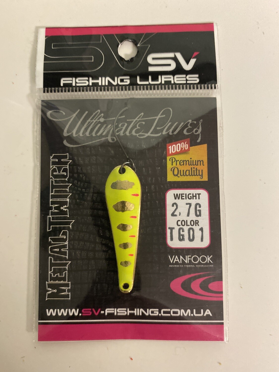 SV Fishing Lures Spoon Metal Twitch 2,7gr