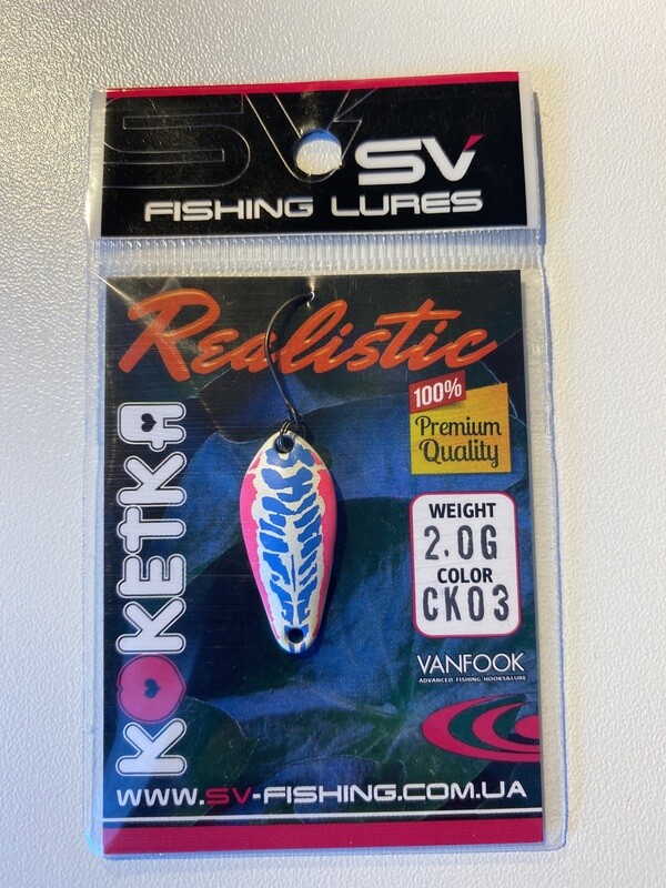 SV Fishing Lures Spoon Koketka 2,0g