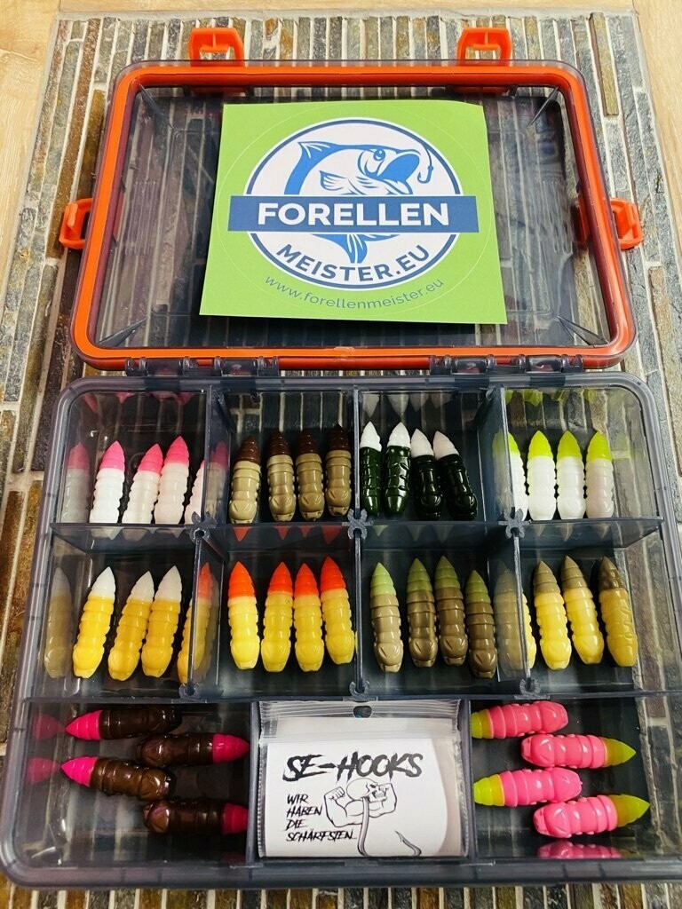 Fishup Pupa (4,5cm) Profi Set mit SE-Hooks