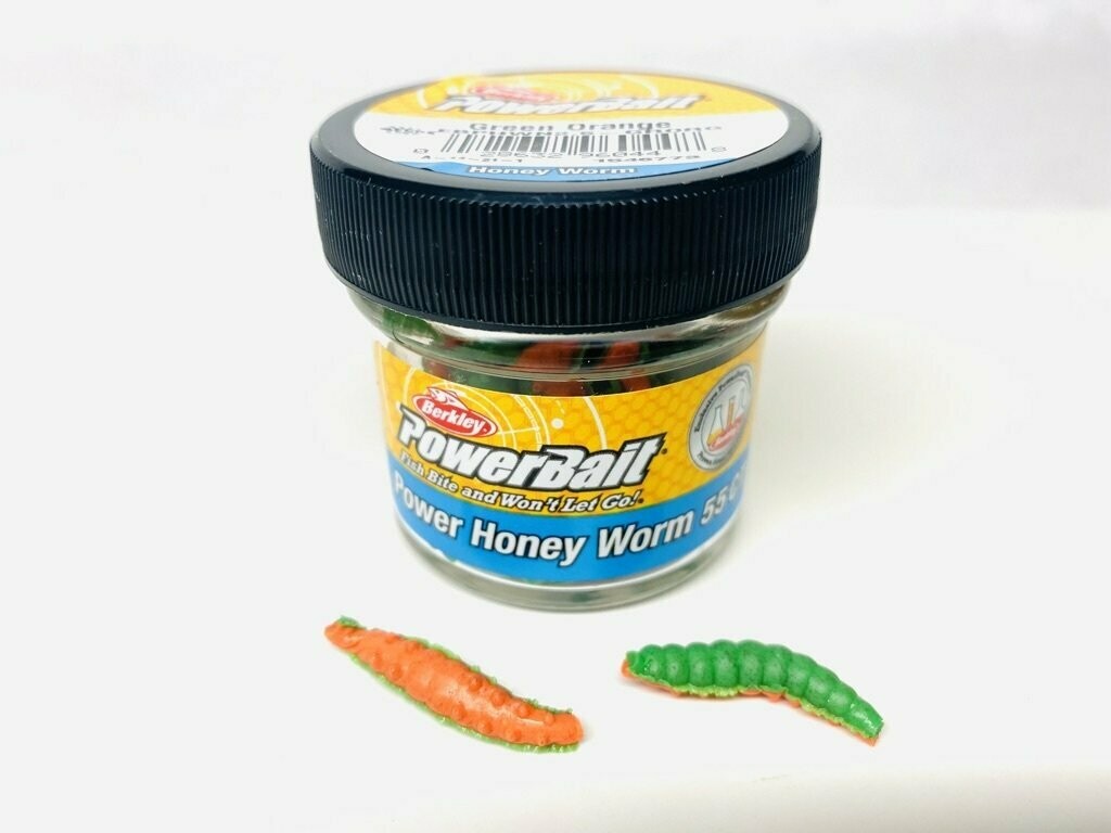 Power Honey Worm 2,5cm  (Orage / Green)