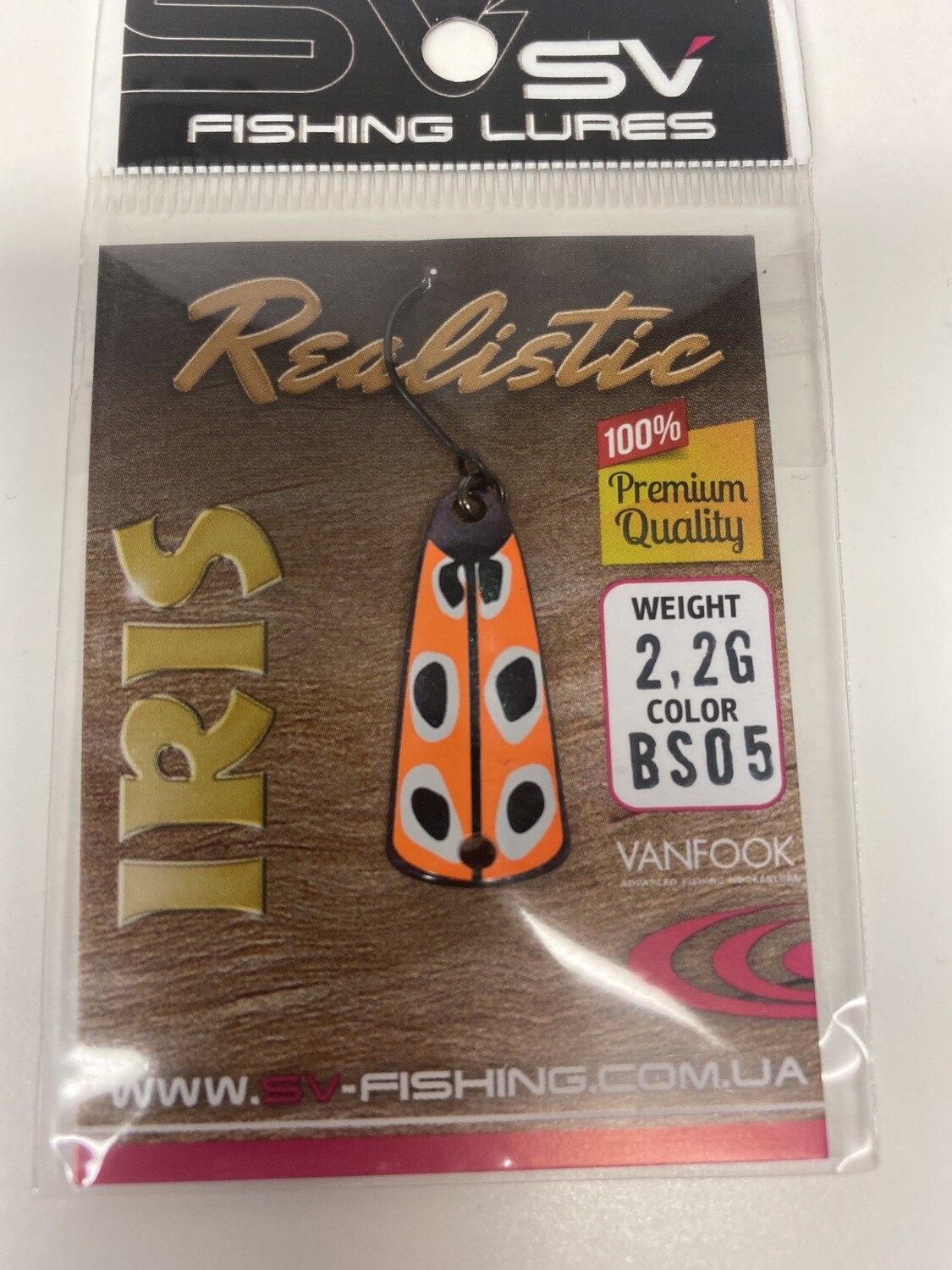 SV Fishing Lures Spoon Iris  2,2 Gramm
