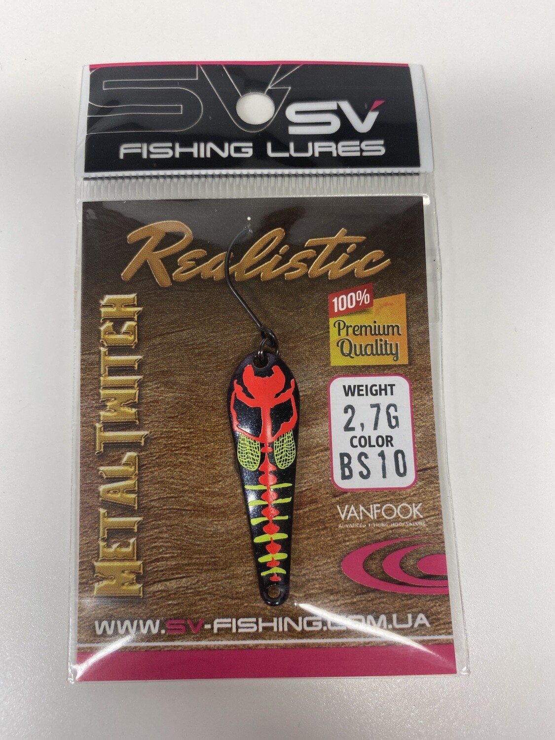 SV Fishing Lures Spoon Metal Twitch 2,7 Gramm