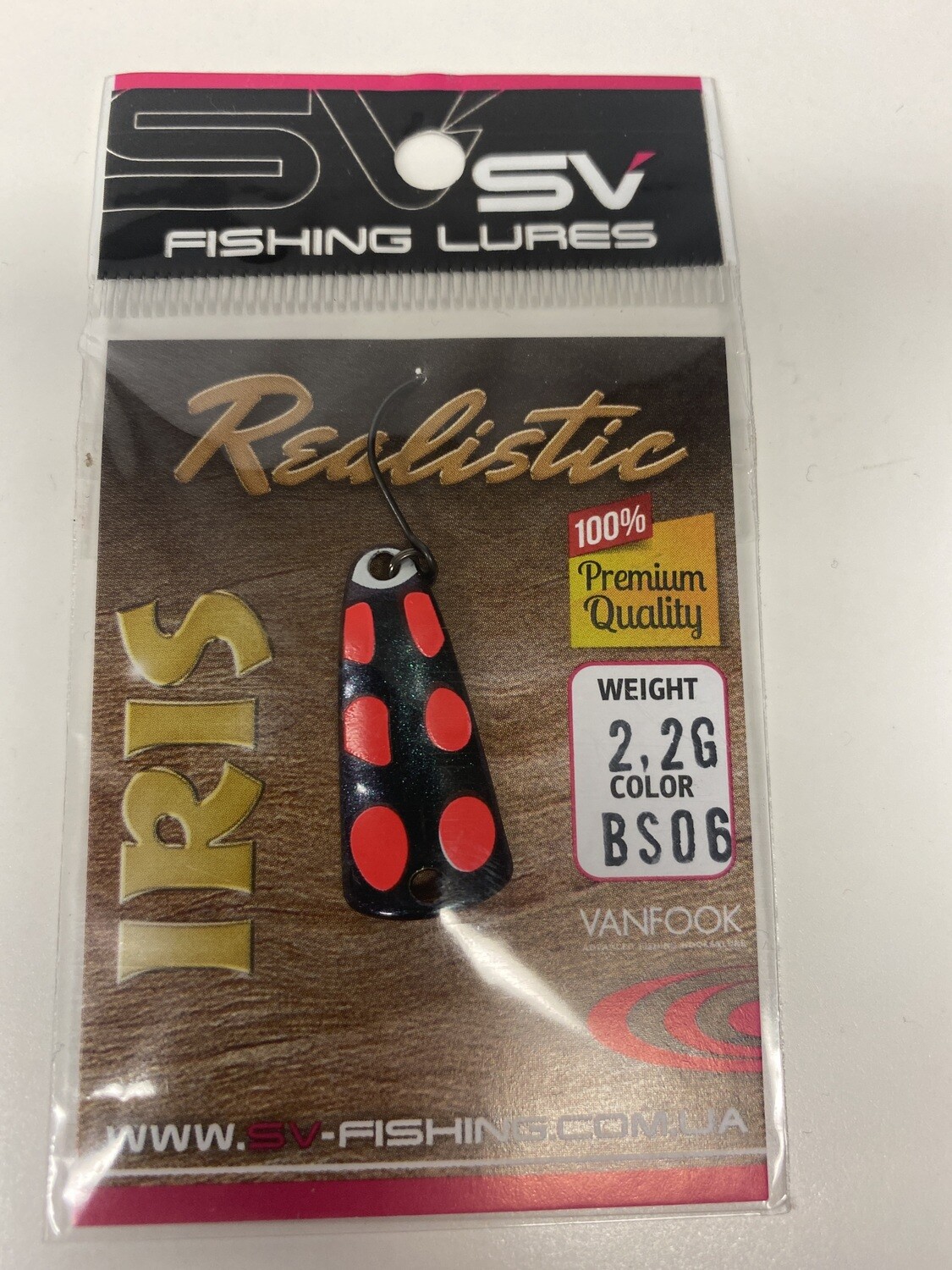 SV Fishing Lures Spoon Iris  2,2 Gramm