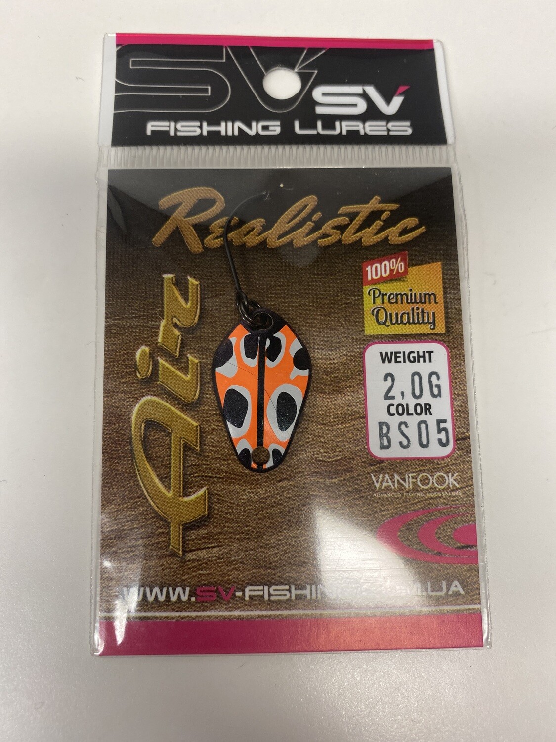 SV Fishing Lures Spoon Air 2 Gramm