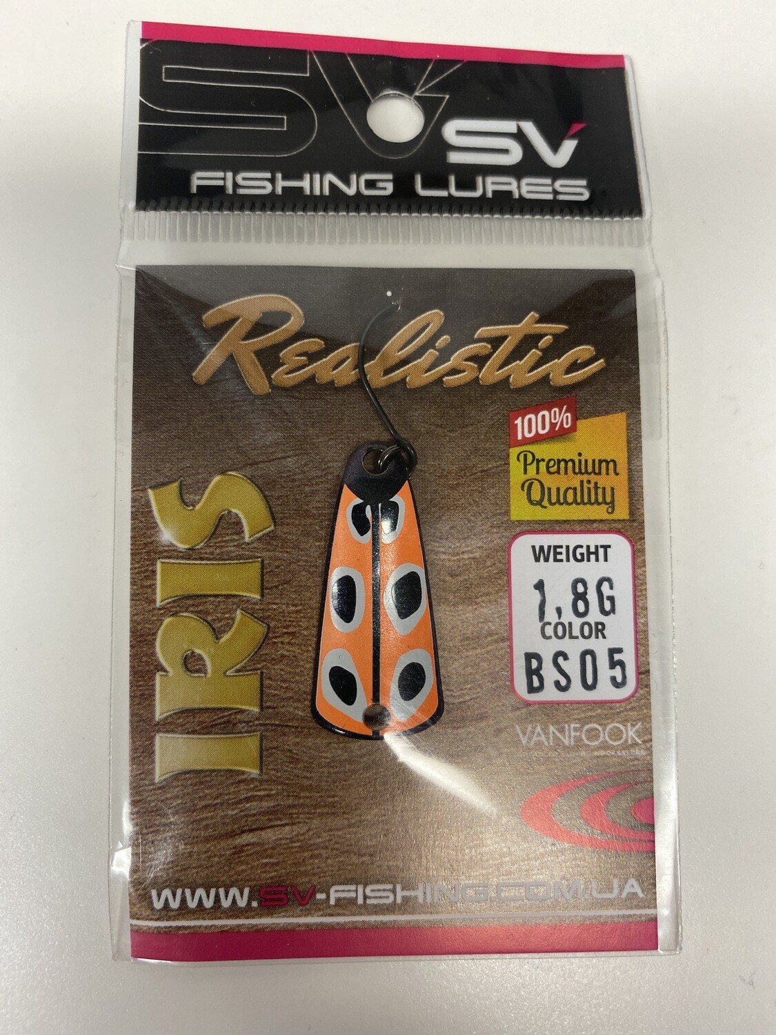 SV Fishing Lures Spoon Iris 1,8 Gramm