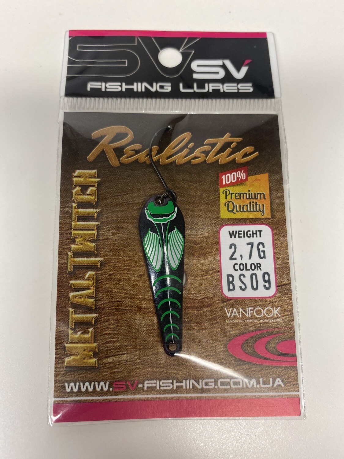 SV Fishing Lures Spoon Metal Twitch 2,7 Gramm