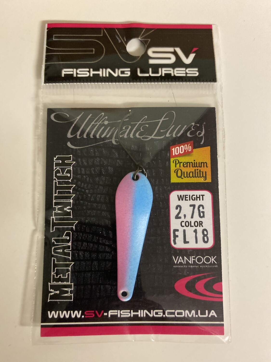 SV Fishing Lures Spoon Metal Twitch 2,7gr