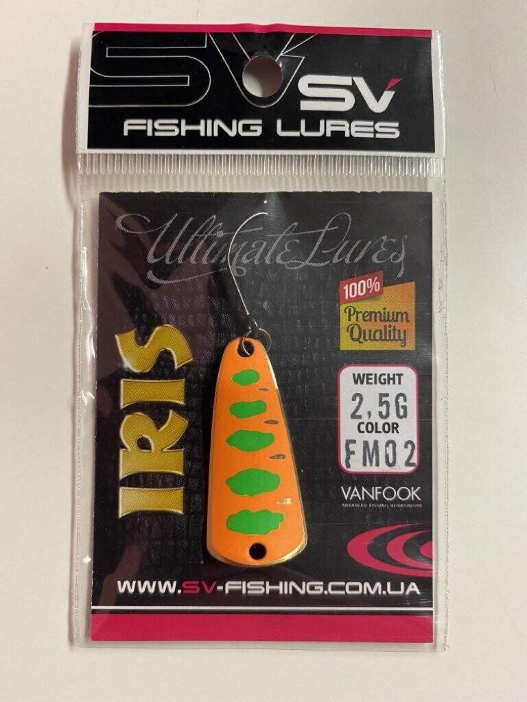 SV Fishing Lures Spoon Forellenmeister 02 Iris 2,5gr