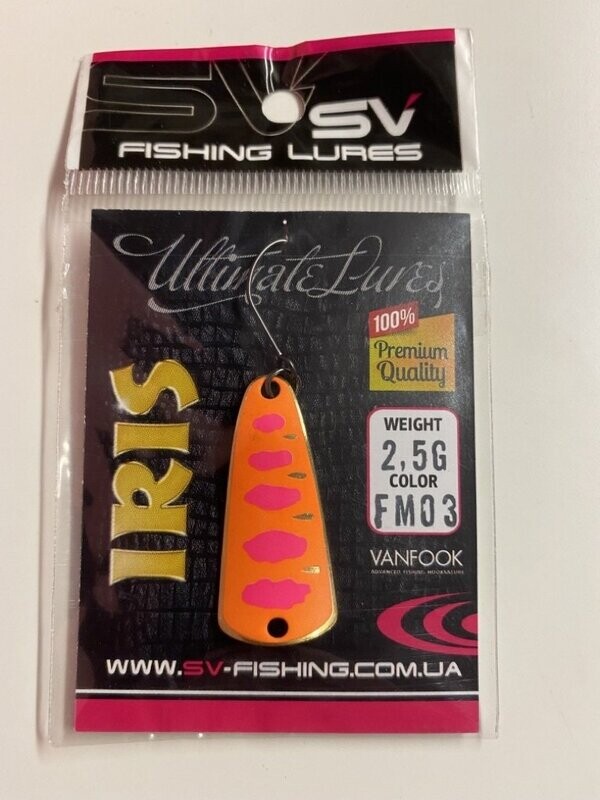 SV Fishing Lures Spoon Forellenmeister 03 Iris 2,5gr