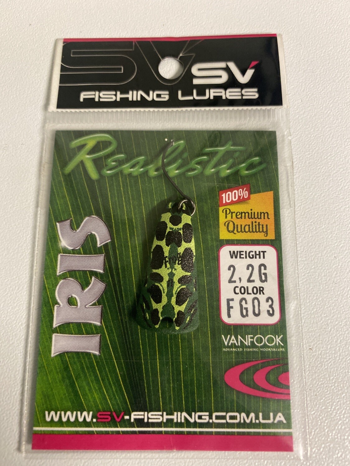 SV Fishing Lures Spoon Iris 2,2gr