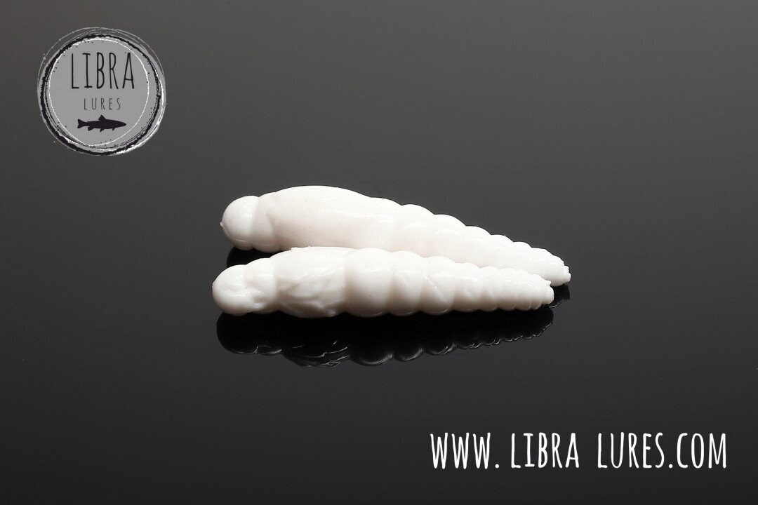 Libra Lures Largo Slim 001 White / 28mm / 15 Stück / Geschmack Käse