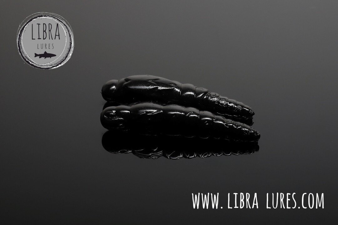 Libra Lures Largo Slim 040 Black / 28mm / 15 Stück / Geschmack Käse