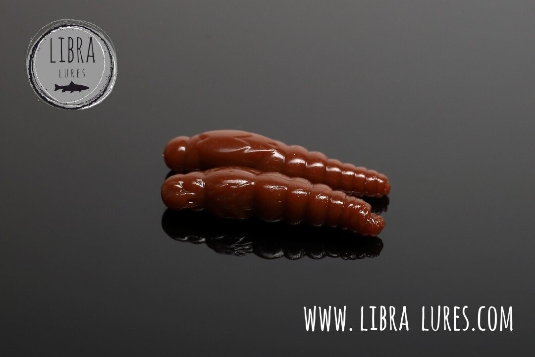 Libra Lures Largo Slim 038 Brown / 28mm / 15 Stück / Geschmack Käse