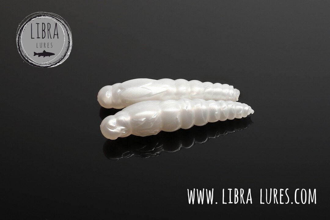 Libra Lures Largo Slim 004 Silver Pearl/ 28mm / 15 Stück / Geschmack Käse
