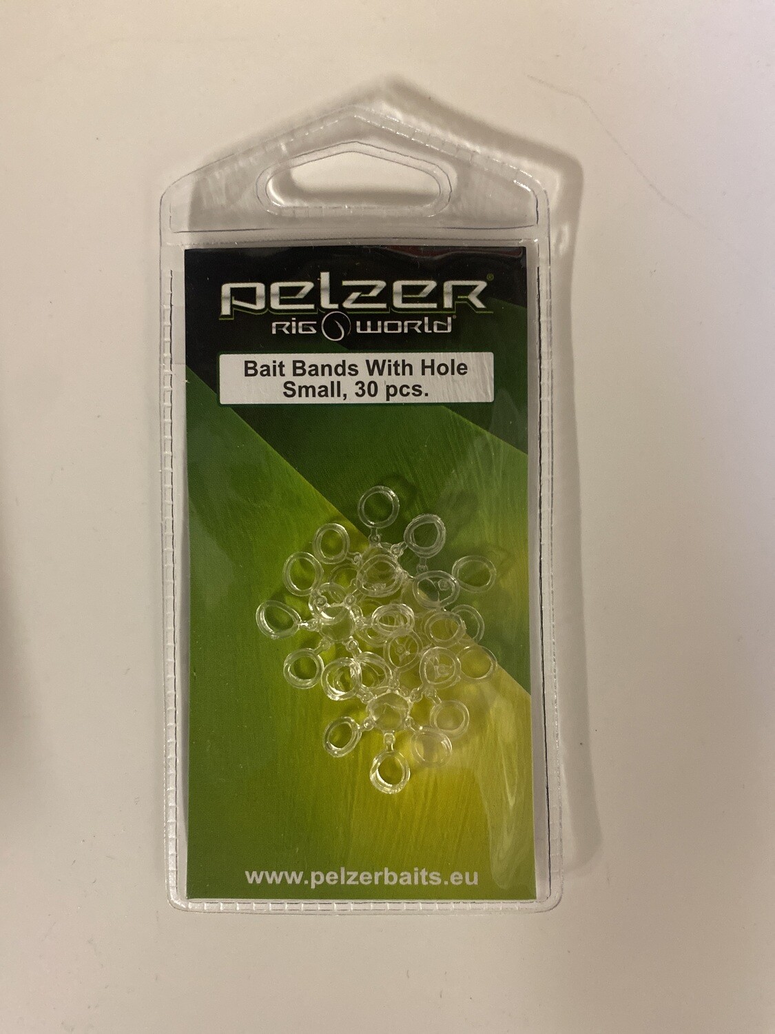 Pelzer Baitbands with Hole smal / 30 Stück
(geeignet für z.B. Libra Lures Fatty D Worm)