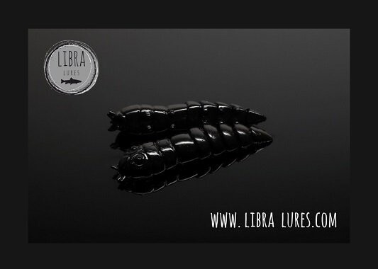 15 Stück Libra Lures Kukolka 040 Black in 27mm (Cheese)