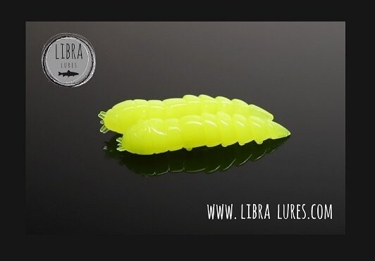 15 Stück Libra Lures Kukolka 006 Hot Yellow in 27mm (Cheese)