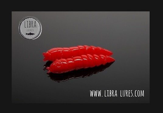 15 Stück Libra Lures Kukolka 021 Hot Red in 27mm (Cheese)