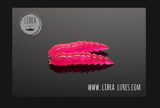 15 Stück Libra Lures Kukolka 019 Hot Pink in 27mm (Cheese)