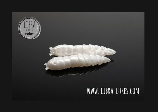 15 Stück Libra Lures Kukolka 004 Silver Pearl in 27mm (Cheese) 15 Stück Libra Lures Kukolka 004 Silver Pearl in 27mm (Cheese)