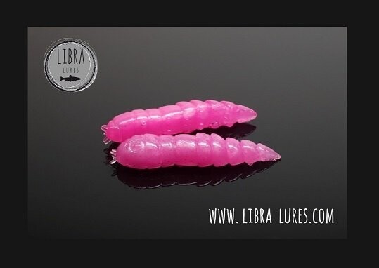 15 Stück Libra Lures Kukolka 018 Pink Pearl in 27mm (Cheese)